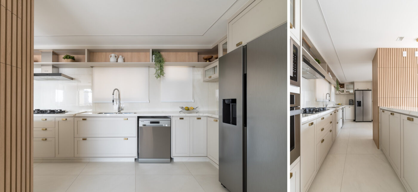 Reforma de apartamento traduz nova fase da moradora com soluções de conforto e elegância