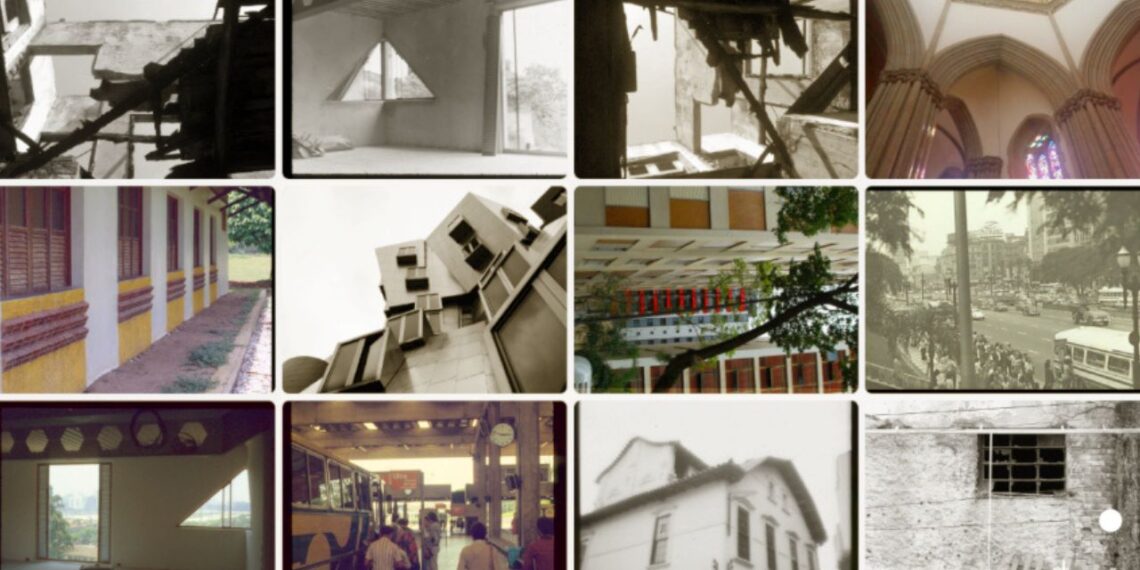 Fotografias que mostram janelas, selecionadas no acervo do Arquigrafia por meio de IA, criada pelo projeto Acervos Digitais e Pesquisa – Foto: Reprodução