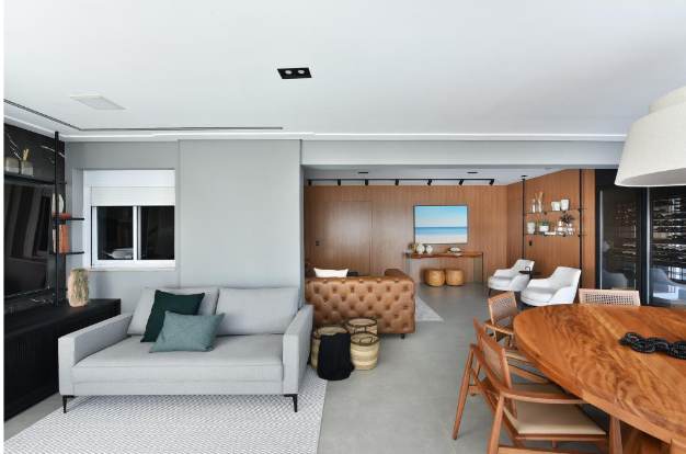 Reforma de Apartamento Reforça a Sofisticação e Funcionalidade de um Ambiente Masculino