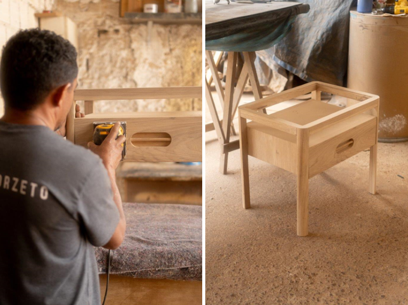 Designer brasiliense Felipe Zorzeto lança a mesa de cabeceira GAL