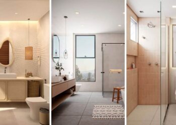 Banheiro Japandi: como criar um refúgio minimalista com iluminação, revestimentos e cores equilibradas