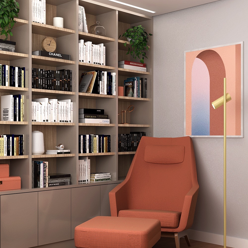 Biblioteca em casa: como criar um refúgio de leitura com estética e aconchego
