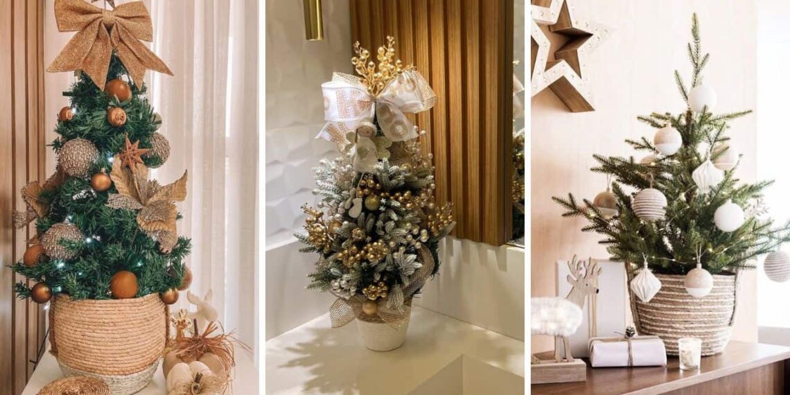 Mini árvore de Natal: 7 ideias criativas para encantar cada cantinho da casa