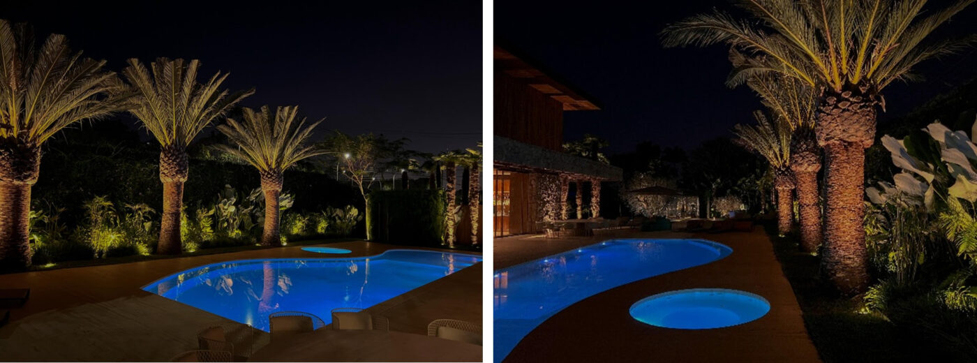 Piscinas integradas à natureza: o papel do paisagismo na criação de refúgios de bem-estar