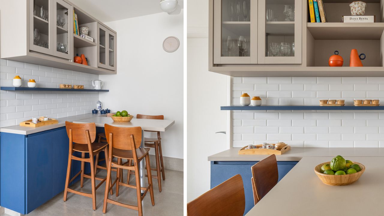 Apartamento anos 1980 ganha nova vida com reforma focada na cozinha e na área de serviço