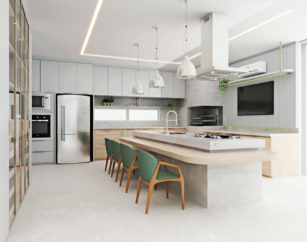 Banquetas na ilha da cozinha: dicas +5 ideias para escolher, decorar e valorizar o ambiente