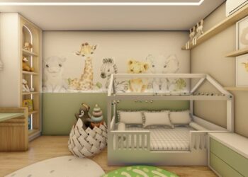 As cores leves, com uma iluminação aconchegante permite o aproveitamento do espaço com muito bem estar e segurança.  | Imagem: sintese.arquitetura