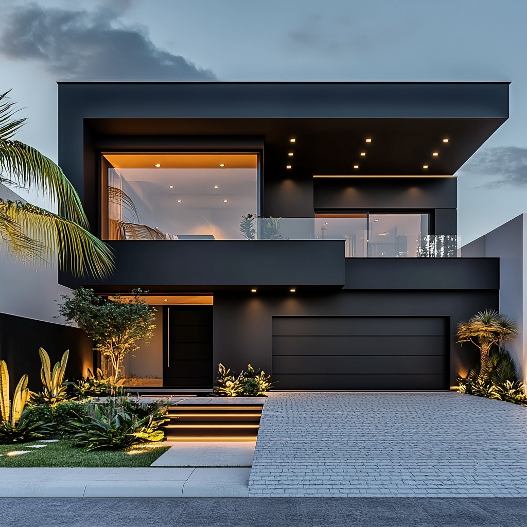 Fachada com jardim: o charme natural que valoriza qualquer arquitetura