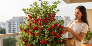 Acerola é a fruta perfeita para unir paisagismo, saúde e cultivo fácil em casa