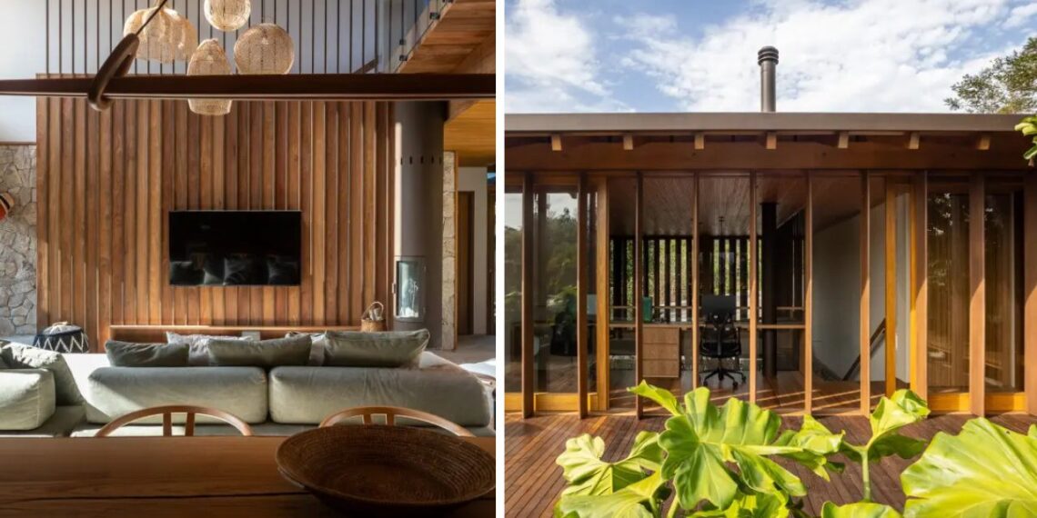 Bem-Estar Tropical: Projeto em Ubatuba Dissolve Fronteiras Entre Casa e Jardim Exuberante