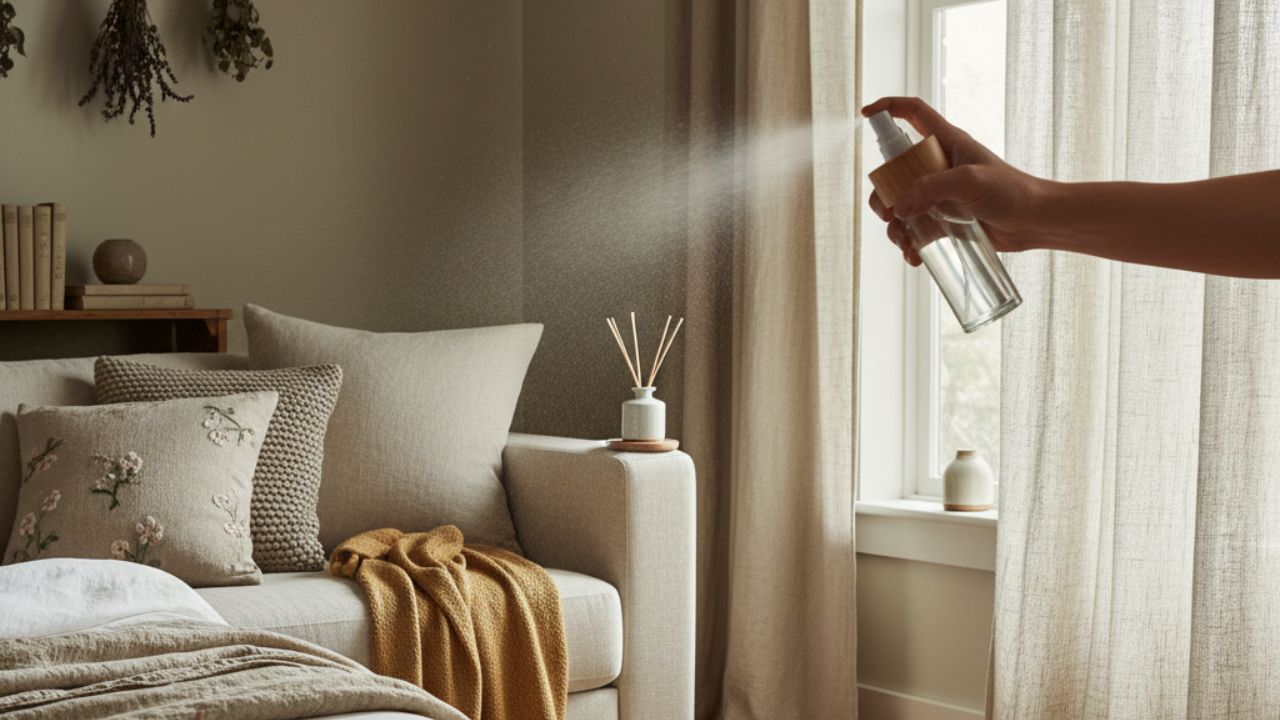 Mistura caseira de hotel 5 estrelas: O truque das cortinas para perfumar a casa inteira