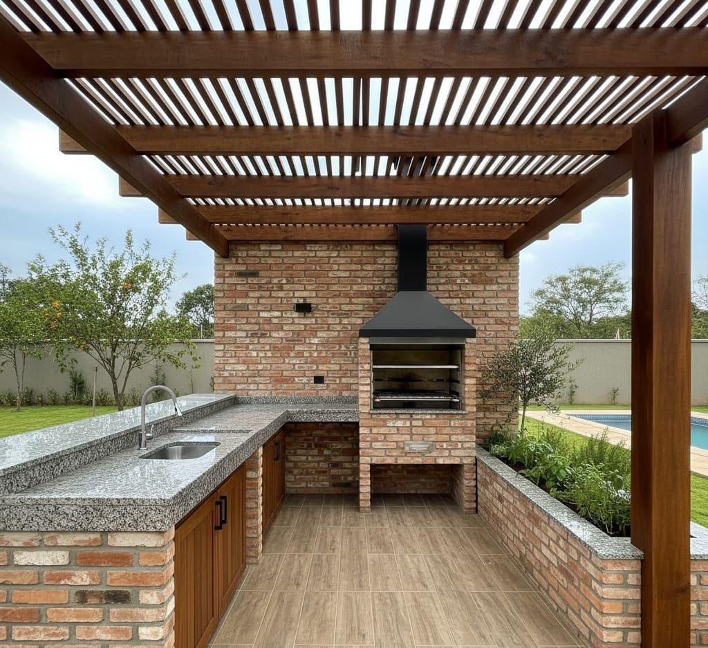 Área Gourmet no Quintal: Como Criar uma Edícula com Churrasqueira Perfeita