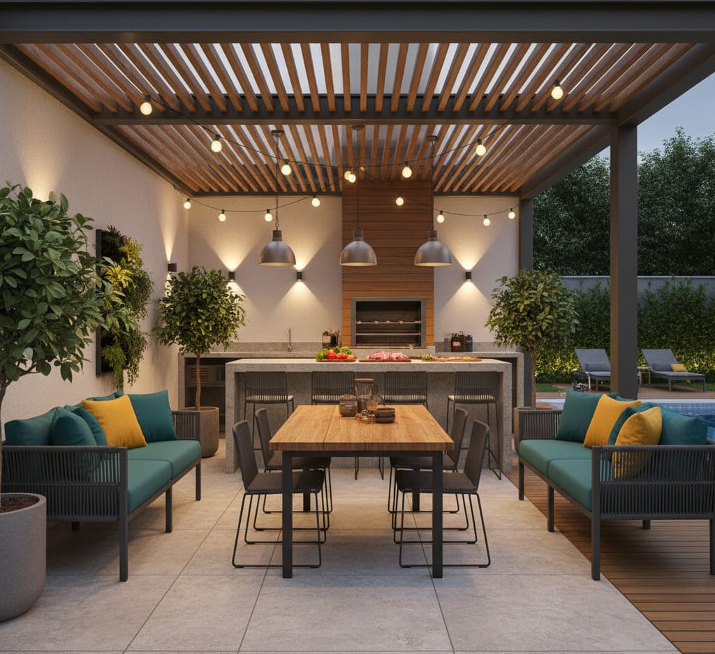 Área Gourmet no Quintal: Como Criar uma Edícula com Churrasqueira Perfeita