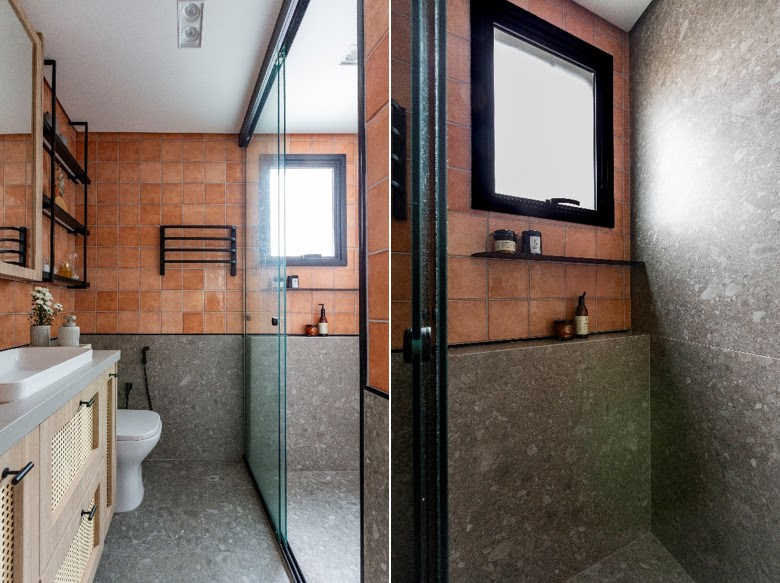 Beleza e muitas vantagens inspiram o uso do granilite nos banheiros