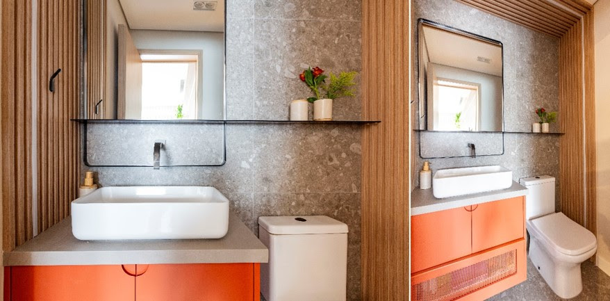 Beleza e muitas vantagens inspiram o uso do granilite nos banheiros