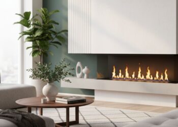O charme das lareiras ecológicas na decoração atual