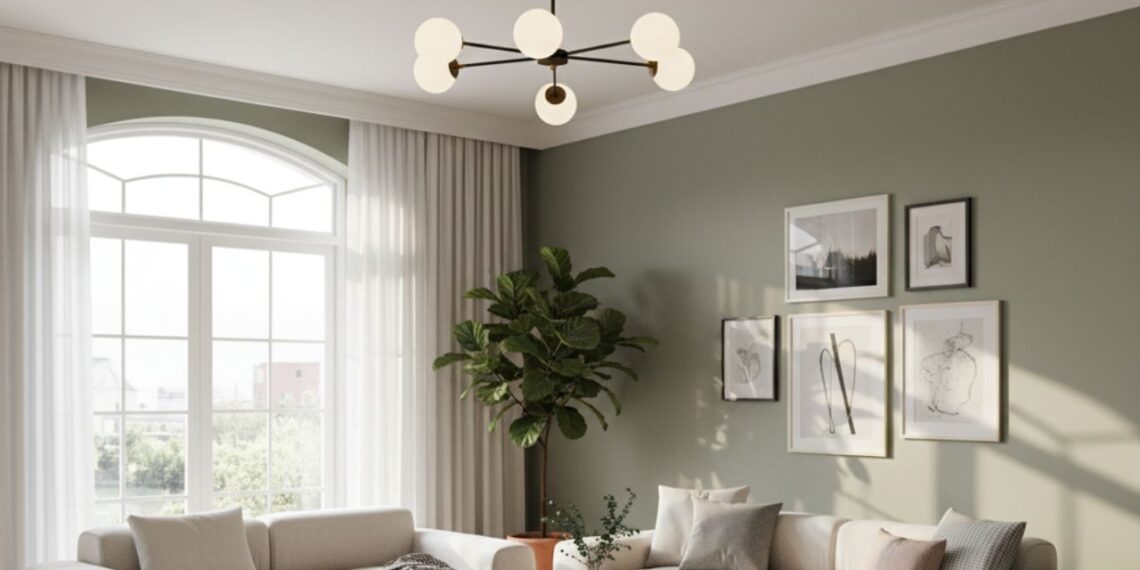 O charme das luminárias de teto nas salas de hoje