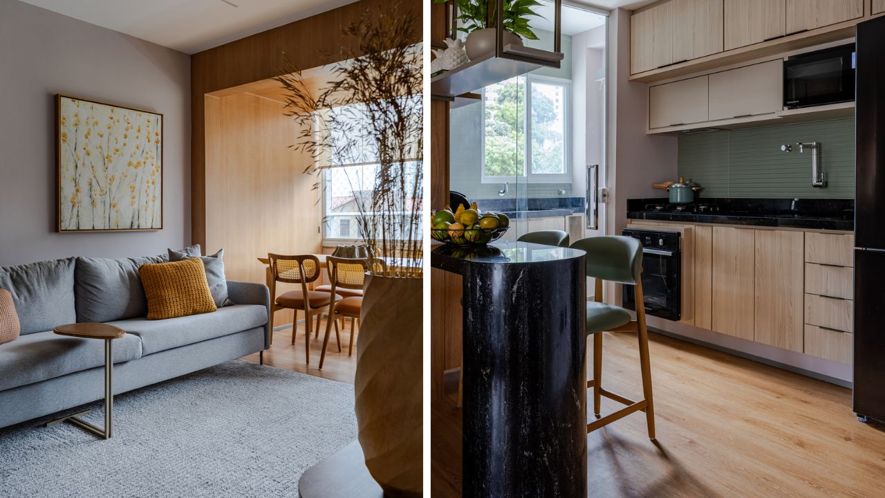 Apartamento de 80 m² em Salvador vira refúgio afetivo para mãe e duas filhas