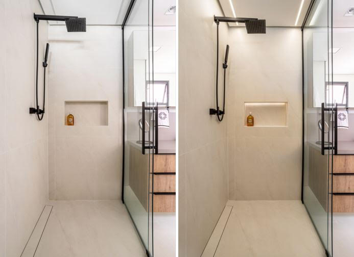 Nichos no box do banheiro: quando vale a pena fazer?