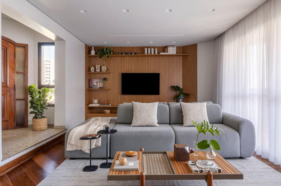 Reforma transforma apartamento alugado em lar moderno