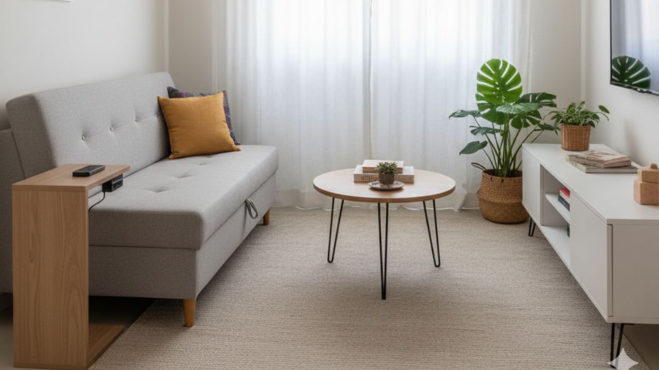 O segredo das salas pequenas bem decoradas está nos detalhes certos