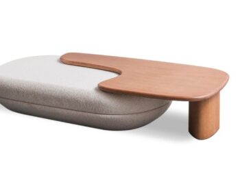 Mesa de centro com puf Yacy, assinada pela Asa Design Studio, é reconhecida pela revista Casa e Jardim. Foto: Moresco Studio