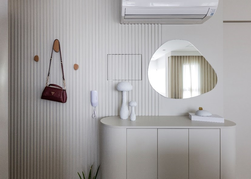 Apartamento de 60m² mostra como unir romantismo e funcionalidade em um único projeto