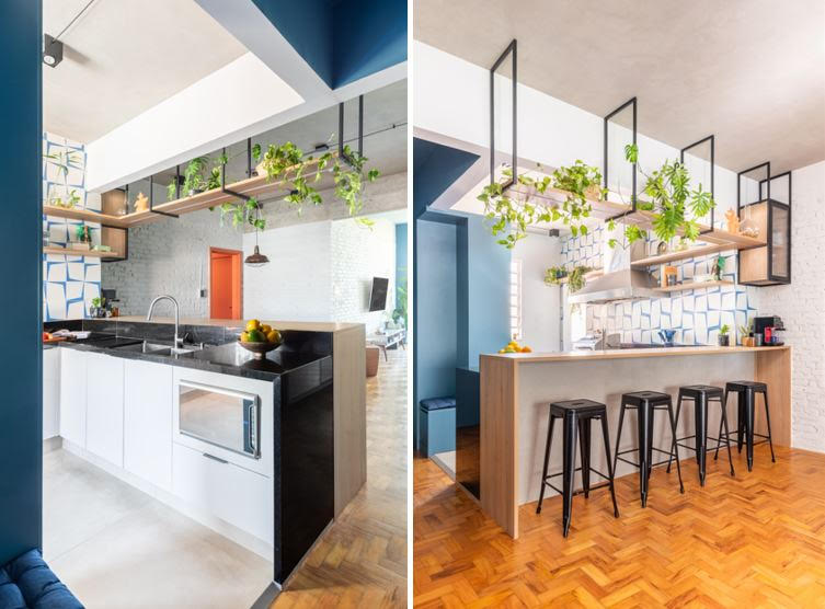 Apartamento antigo é renovado com estética contemporânea e toques industriais