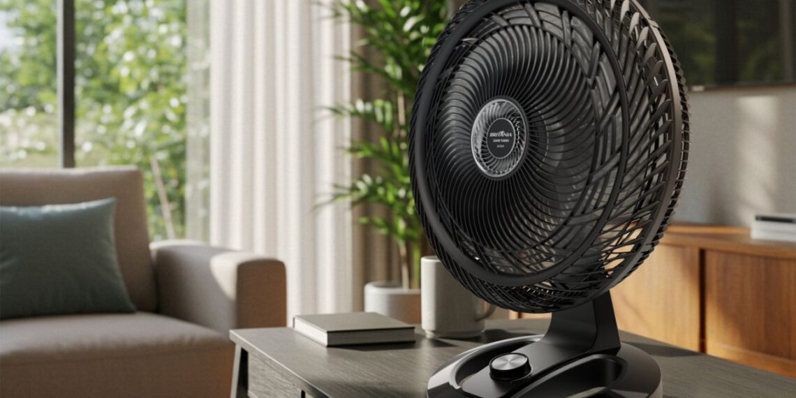 Britânia lança ventilador BVT50T, que combina alta potência, hélice de 48 cm e maior silêncio para enfrentar o calor intenso