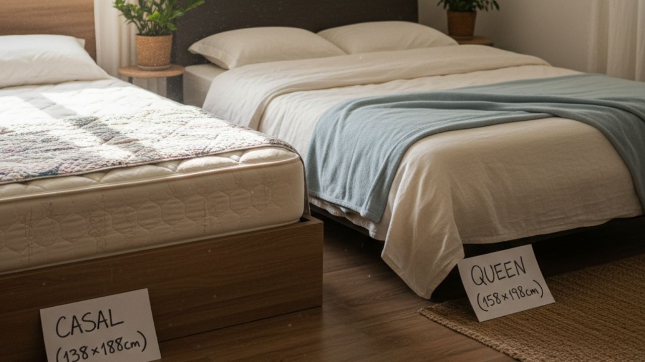 Pode colocar colchão de casal em cama queen size? A verdade que ninguém conta (e o que acontece na prática)