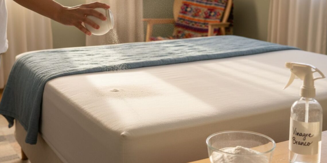 Adeus Mofo no Colchão: Truque Eficaz com Bicarbonato e Vinagre para Dormir Tranquilo
