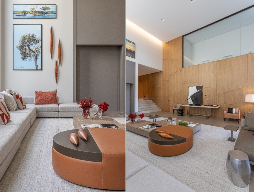 Couro no décor de interiores: o material que está redefinindo o conceito de elegância contemporânea