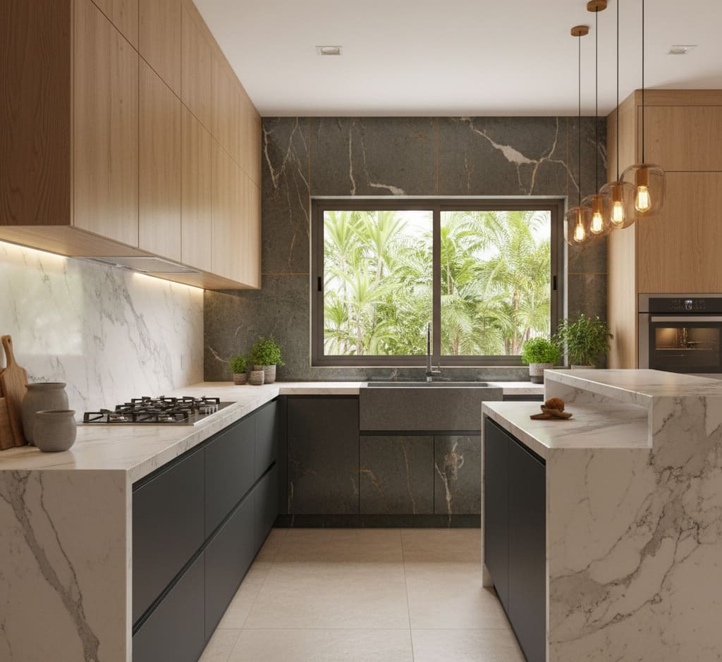 Revestimentos para cozinha: as escolhas que estão substituindo o azulejo tradicional