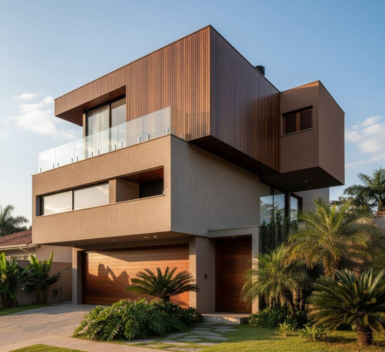 Fachada de casa moderna: como a estética atual redefine a arquitetura ...