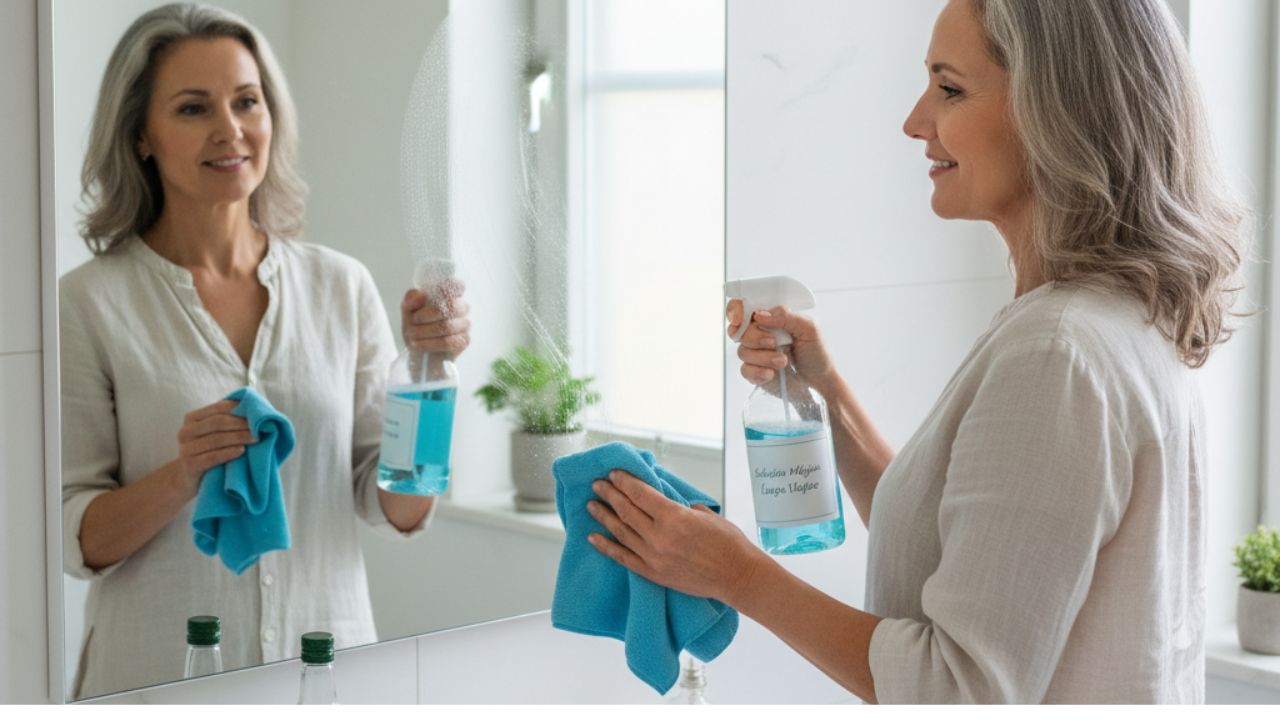 Como limpar vidros e espelhos sem marcas e sem esforço