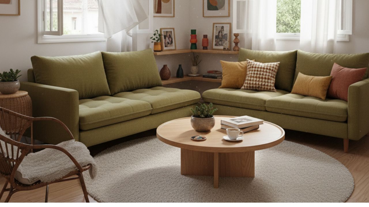 Redonda, oval ou quadrada? Saiba qual mesa de centro faz sua sala pequena parecer maior e mais acolhedora