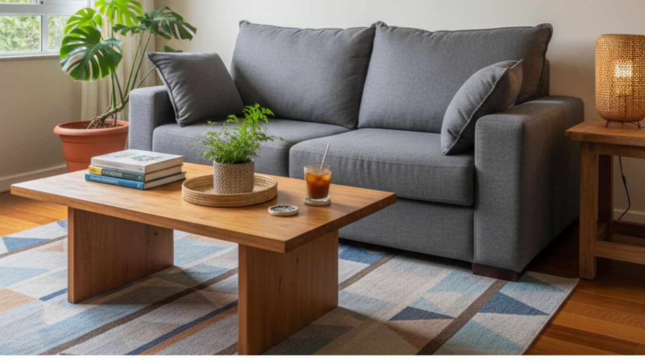 Redonda, oval ou quadrada? Saiba qual mesa de centro faz sua sala pequena parecer maior e mais acolhedora