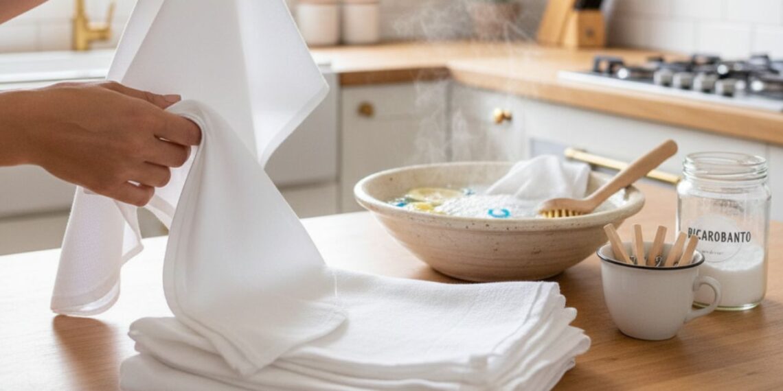 Como desencardir pano de prato: truques clássicos que prolongam a vida do tecido