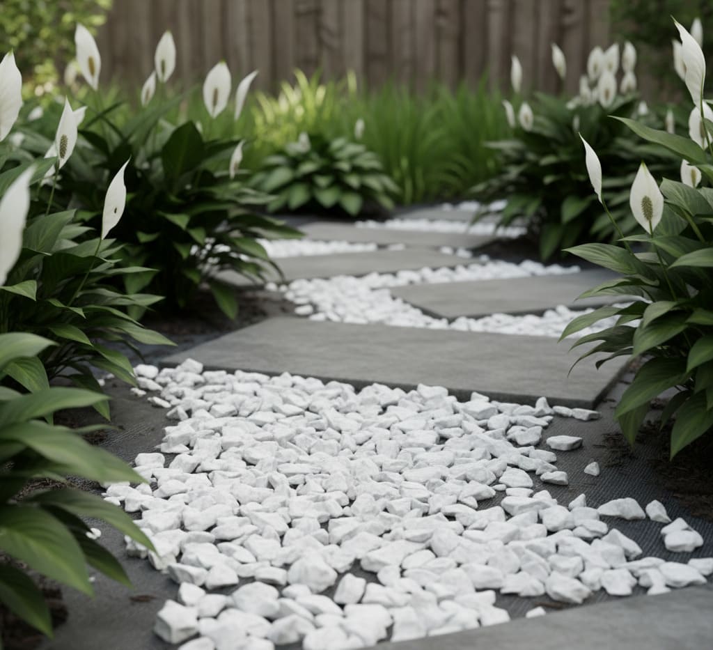 Como usar pedras no jardim para criar caminhos, bordas e composições encantadoras