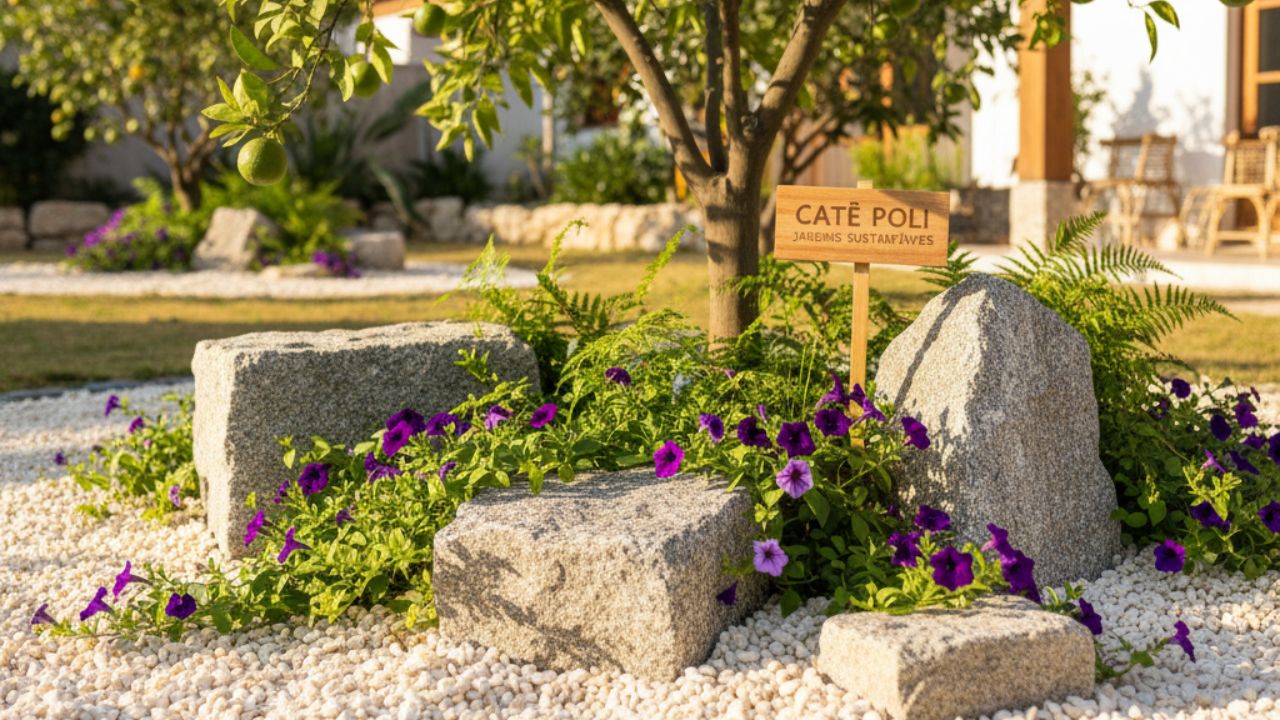 Como usar pedras no jardim para criar caminhos, bordas e composições encantadoras