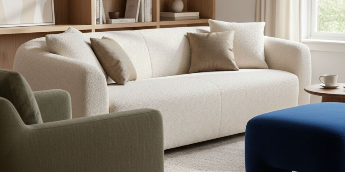 Móveis estofados: como o tecido certo muda completamente a leitura do ambiente