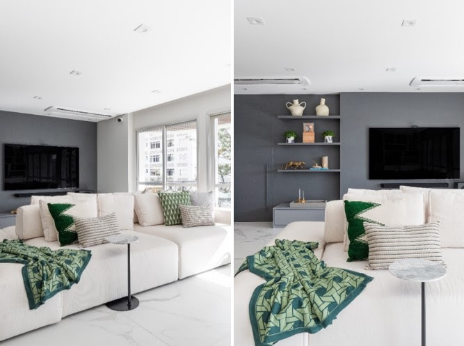 Sofá-ilha ou sofá-retrátil? O que muda no conforto e no visual da sala