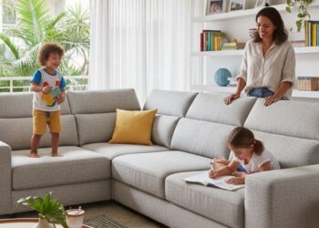 Os Melhores Tecidos para Sofá Quando Tem Criança em Casa (e Você Ainda Quer Estilo)