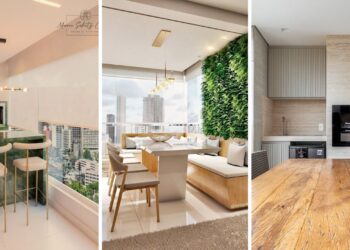 Varanda gourmet pequena: 4 projetos que provam que tamanho não limita o conforto