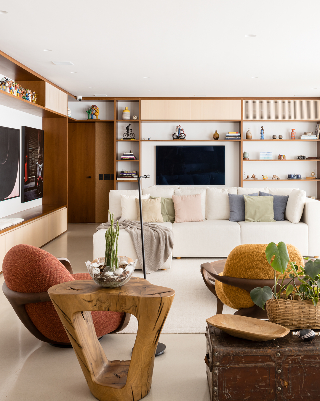 Integração total redefine apartamento de 290 m² na Vila Nova Conceição