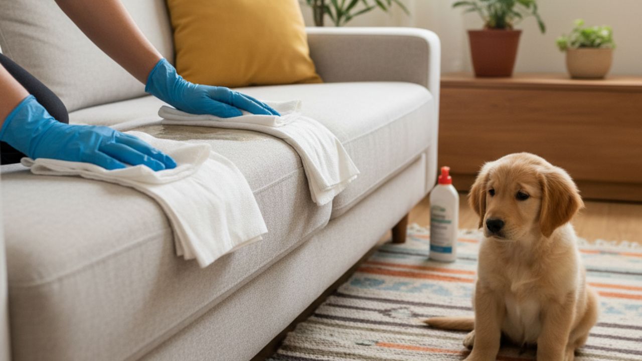 Seu cachorro fez xixi no sofá ou colchão? Saiba como limpar sem deixar mancha ou cheiro