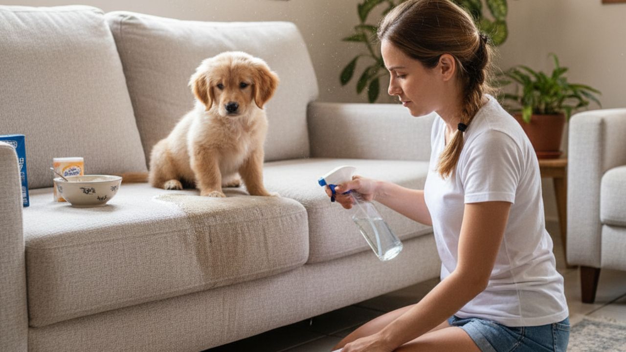 Seu cachorro fez xixi no sofá ou colchão? Saiba como limpar sem deixar mancha ou cheiro