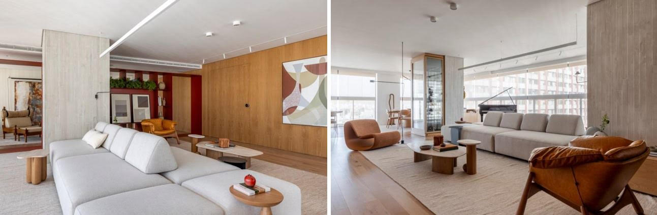 Projeto contemporâneo interpreta alma brasileira, musicalidade e memórias em 320 m² de arquitetura afetiva