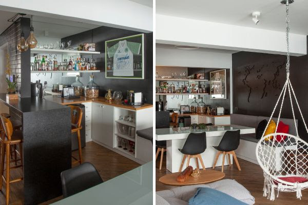 8 inspirações para inserir o bar nos projetos residenciais
