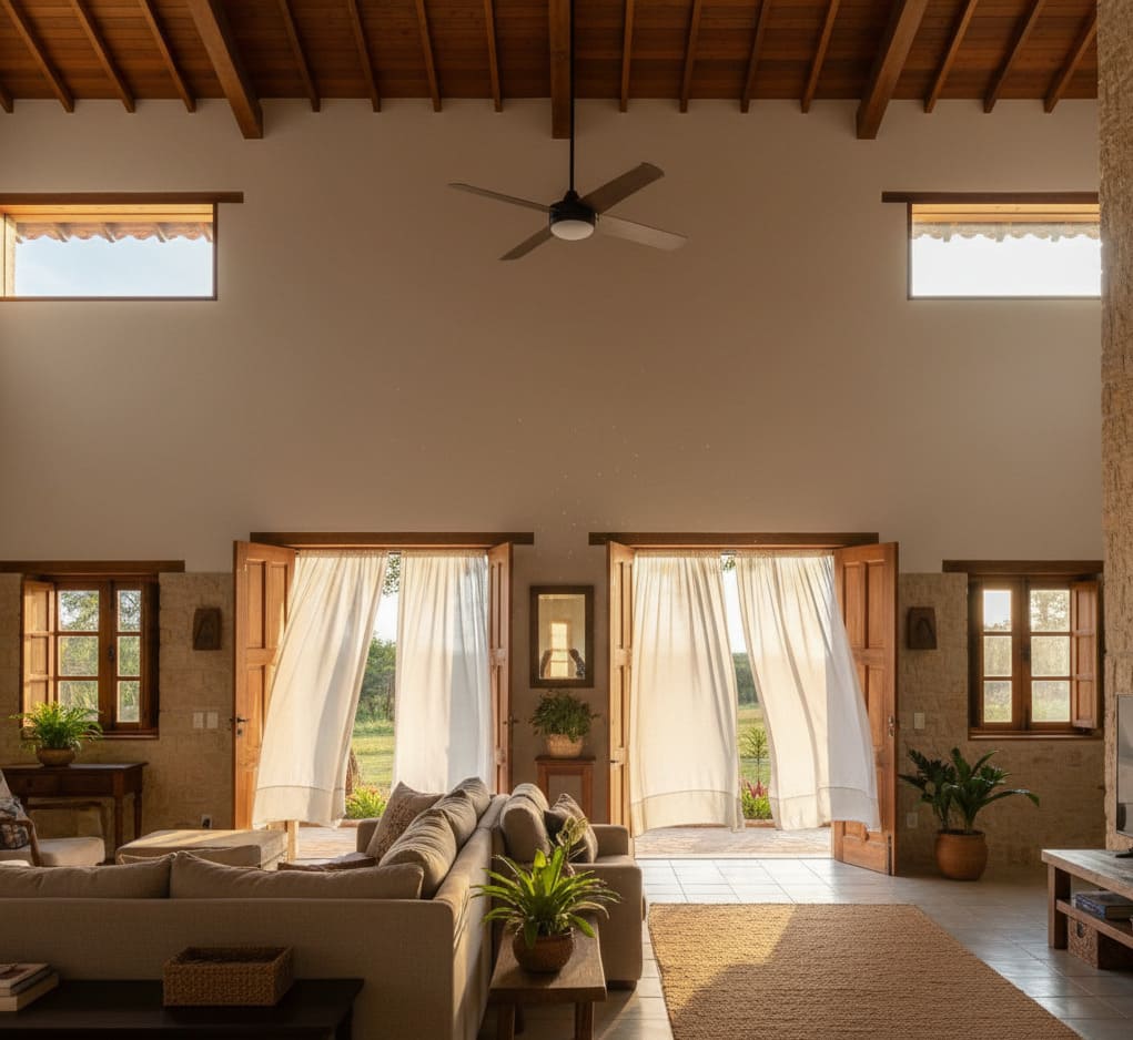 Arquitetura rural: como projetar casas que unem conforto térmico, tradição e eficiência climática